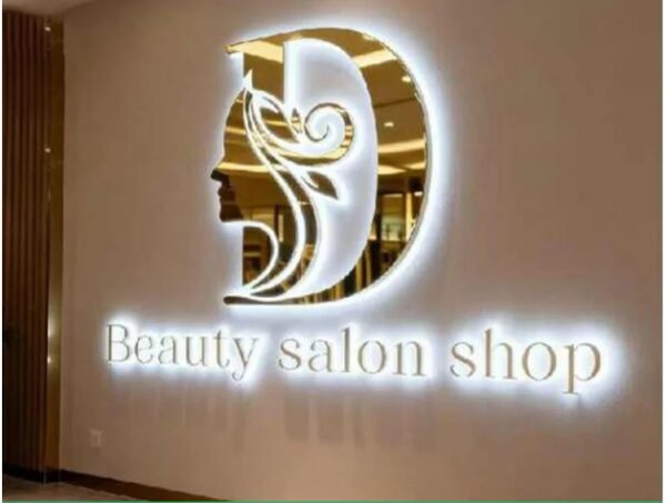 لوحات حروف بارزة استيل ذهبي